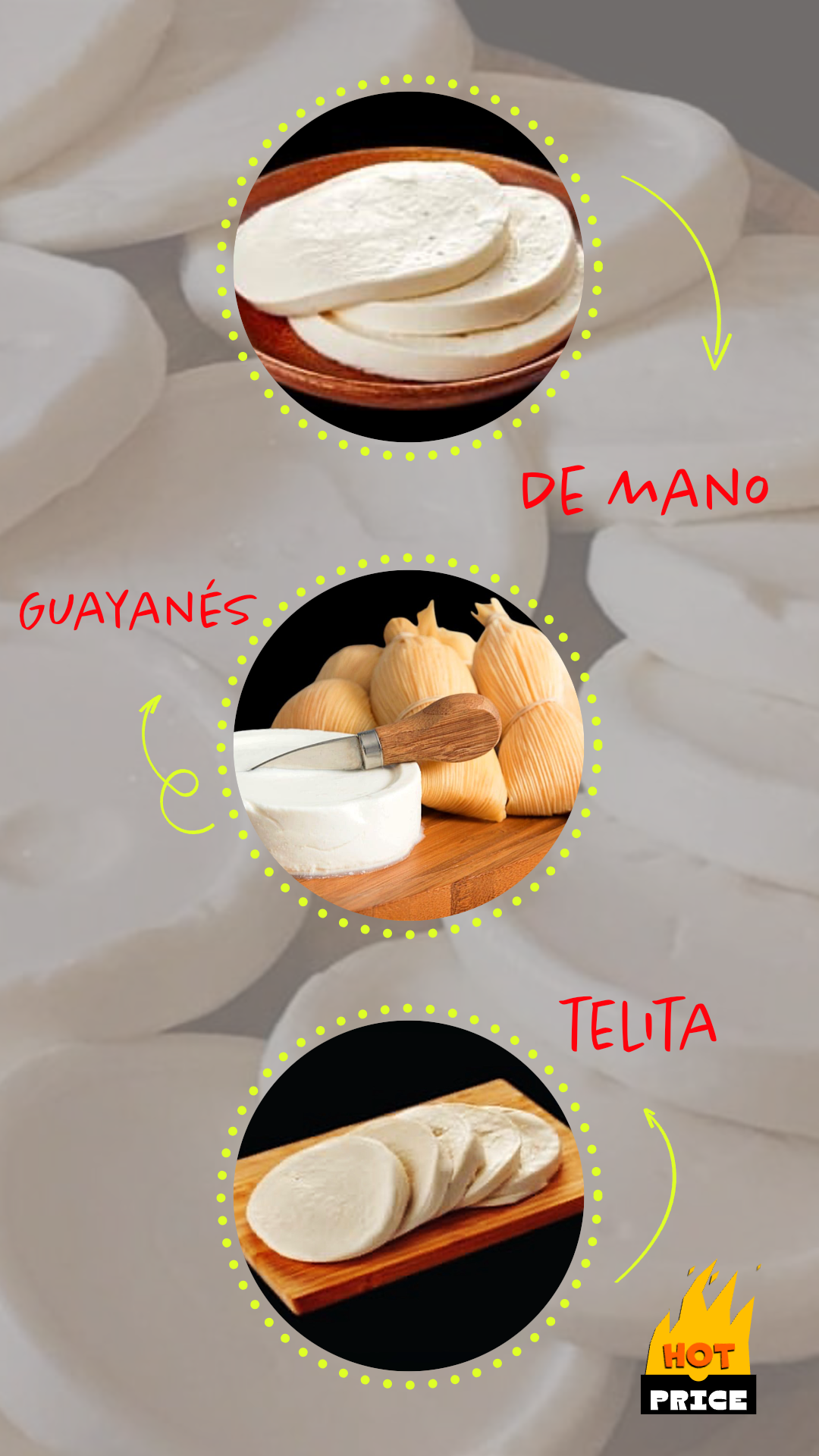 Premium Combo 3 Venezuelan Cheeses – 3x500g